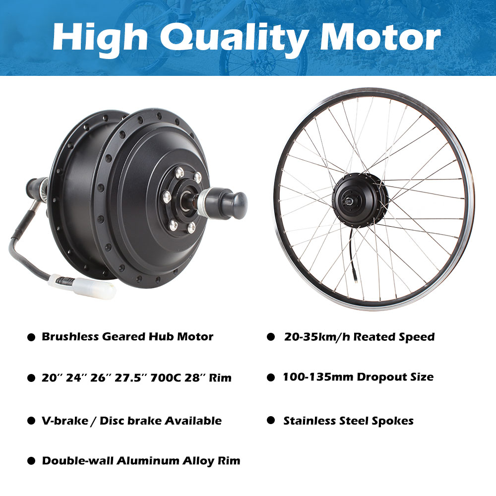 Ebike conversion kits36v 350w E-bike conversion kit with waterproof kit(Geared Hub Motor )