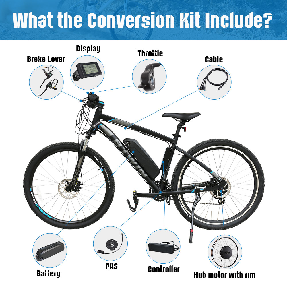 Ebike conversion kits48v 1000w Direct Hub Motor Kit Front And Rear Wheel Electric Bike Conversion Kit