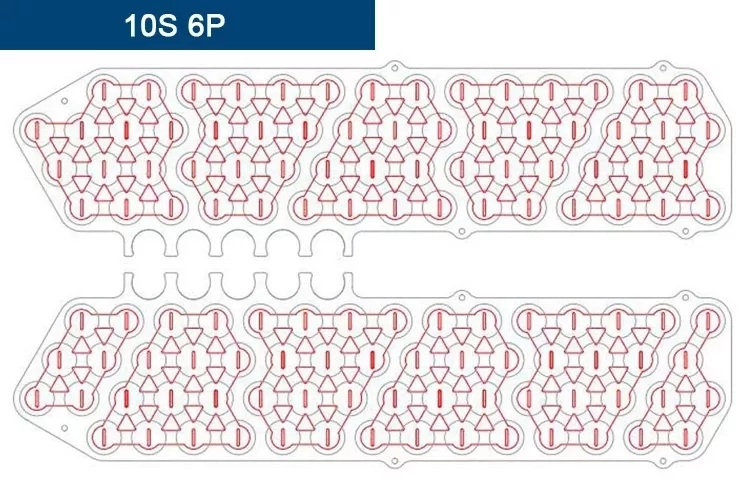 Ebike battery caseHailong Plus Down Type 65pcs cells