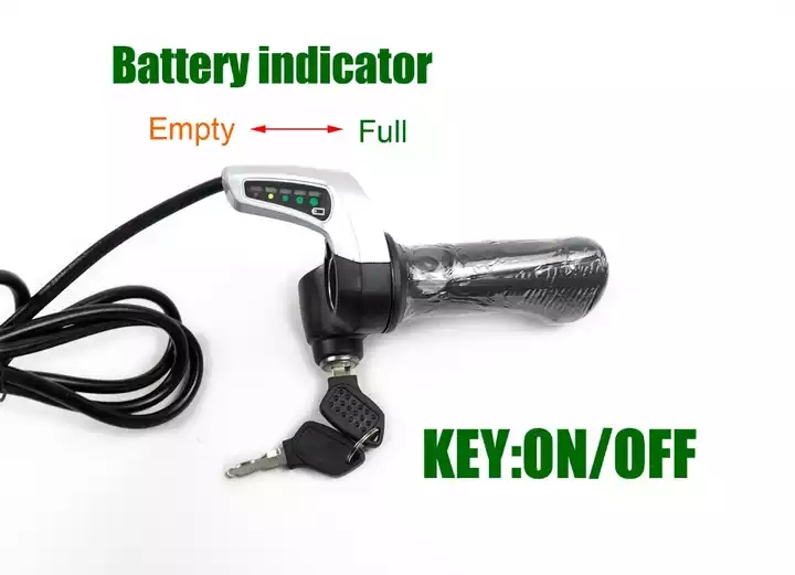 Throttle57DX twist throttle with battery display